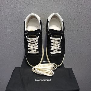 Saint Laurent Court Classic Suade Sneakers